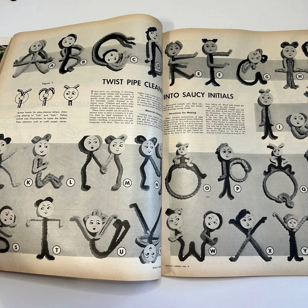 Vintage 1951 Mccalls‎ Needlework & Crafts Annual Volume II Magazine